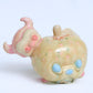 Caterpillar Devil Biting a Moldy Apple